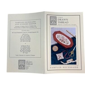 The Drawn Thread Sampler Necessaire Scissors Keeper Needlework Chart Pattern